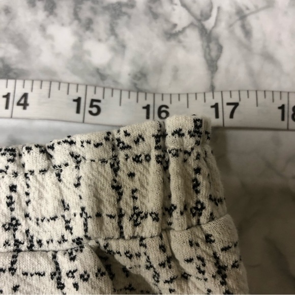 Loft White Black Knit Skirt W Pockets Size L NWT - Picture 5 of 7